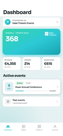 Halal Ticketin Organiser screenshot