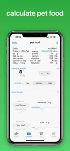 petfood calc screenshot #3 for iPhone