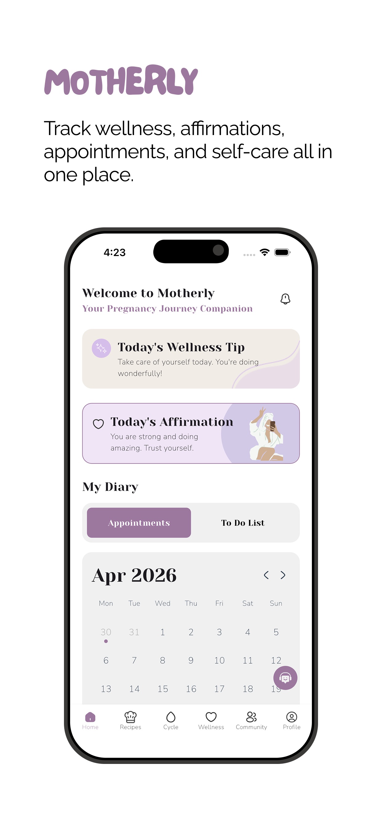 Screenshot 2 of Motherly App