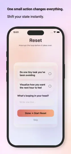 Screenshot von Reset – Instant Mental Clarity auf dem iPhone 4