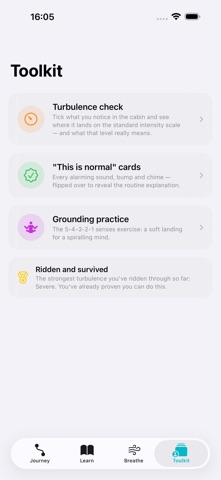 SteadySkies: Fear of Flying iPhone screenshot