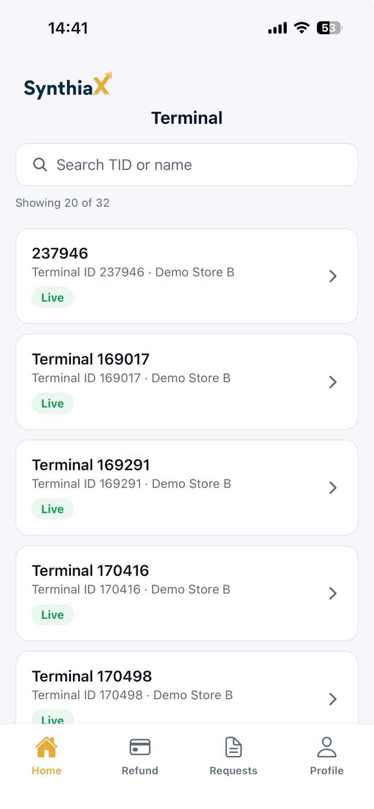Screenshot 3 of SynthiaX Operator App
