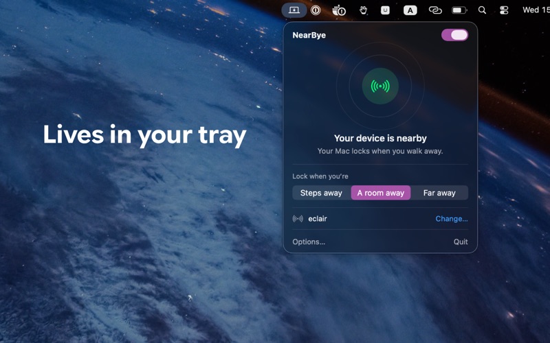 NearBye - BLE Proximity Lock screenshot