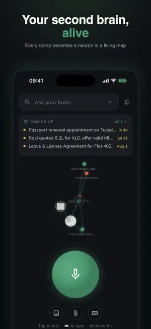 Brain Dump - AI Memory Vault screenshot 1