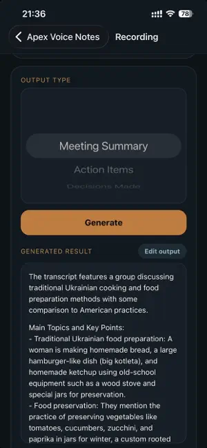 Apex Voice Notes screenshot 2