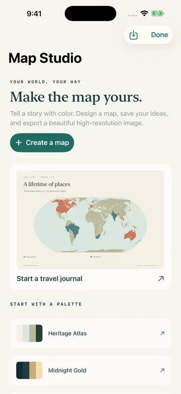 Equal Earth: World Map Studio screenshot 5 of 10