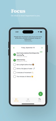 Focus on ... screenshot