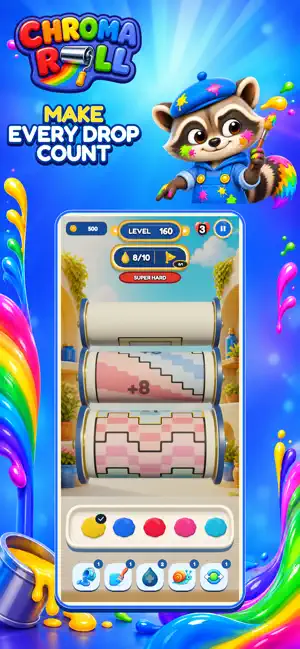 Chromaroll: Paint & Carve 3D screenshot 4