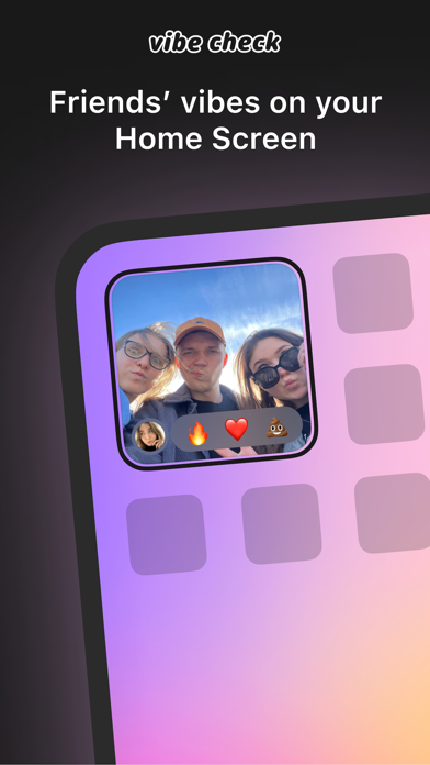 Vibe Check: Friends in Widget Screenshot
