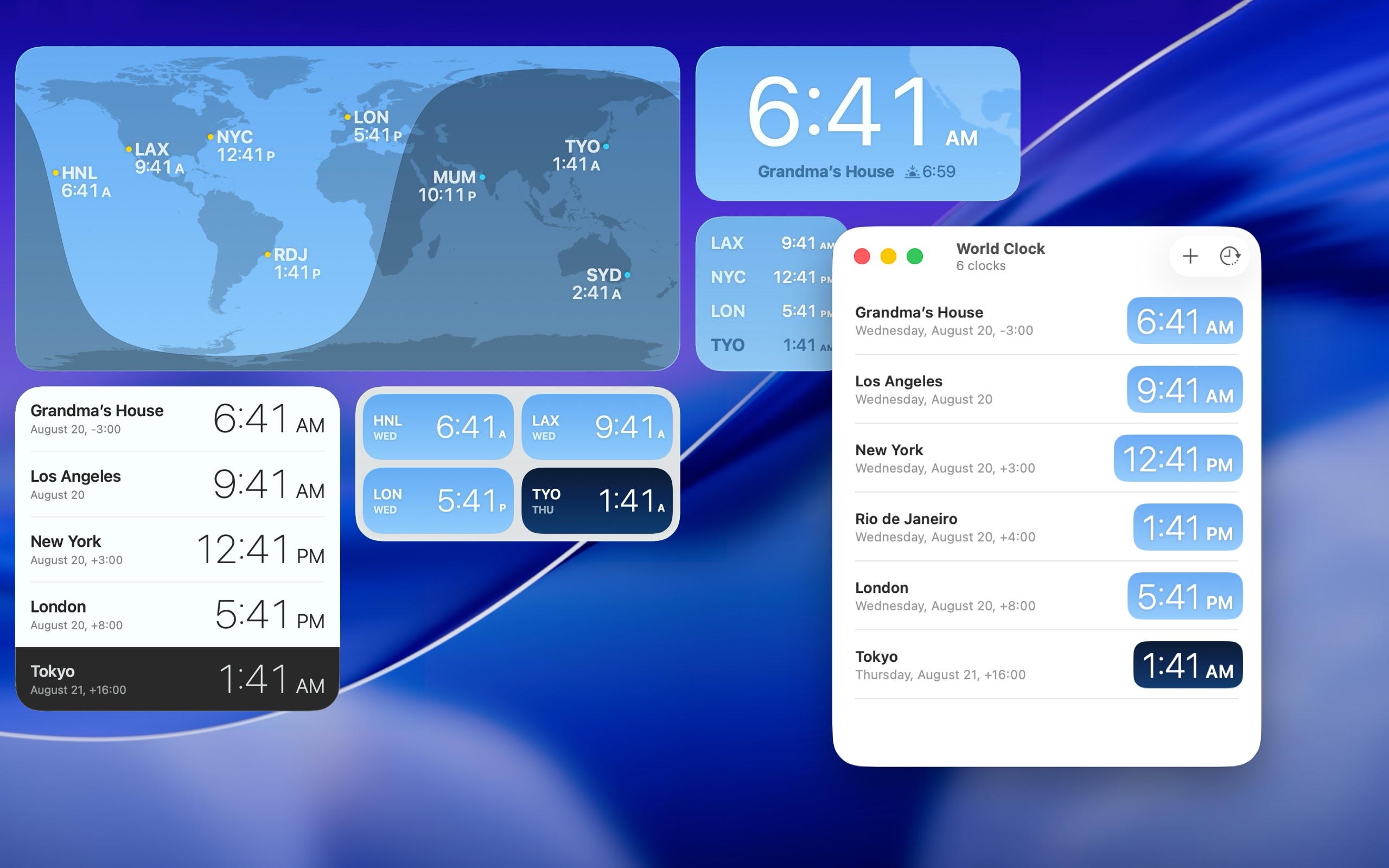 World Clock Time Zone Widgets screenshot 17