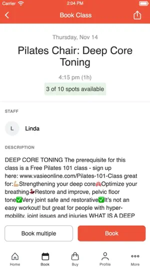 Studio One Pilates screenshot 3