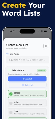 Wise - English Vocabulary iPhone screenshot