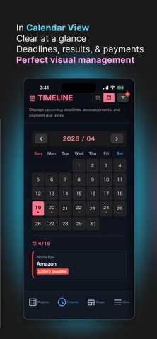 Draw Tracker: Entry/Pay/Win Screenshot 4 of 10