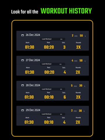 TABATA Timer Interval Timer iPad screenshot