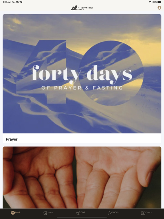 Mission Hill Church iPad screenshot 1 - Lifestyle app