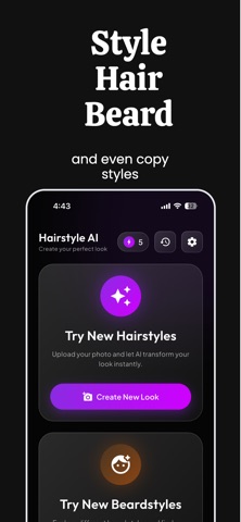 AI Hairstyle and Beard Try-on screenshot