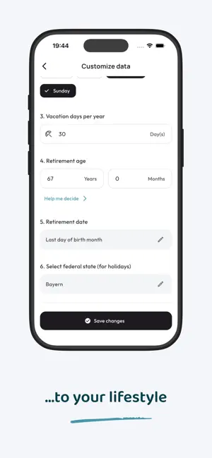 Retiro - Retirement Countdown screenshot 3