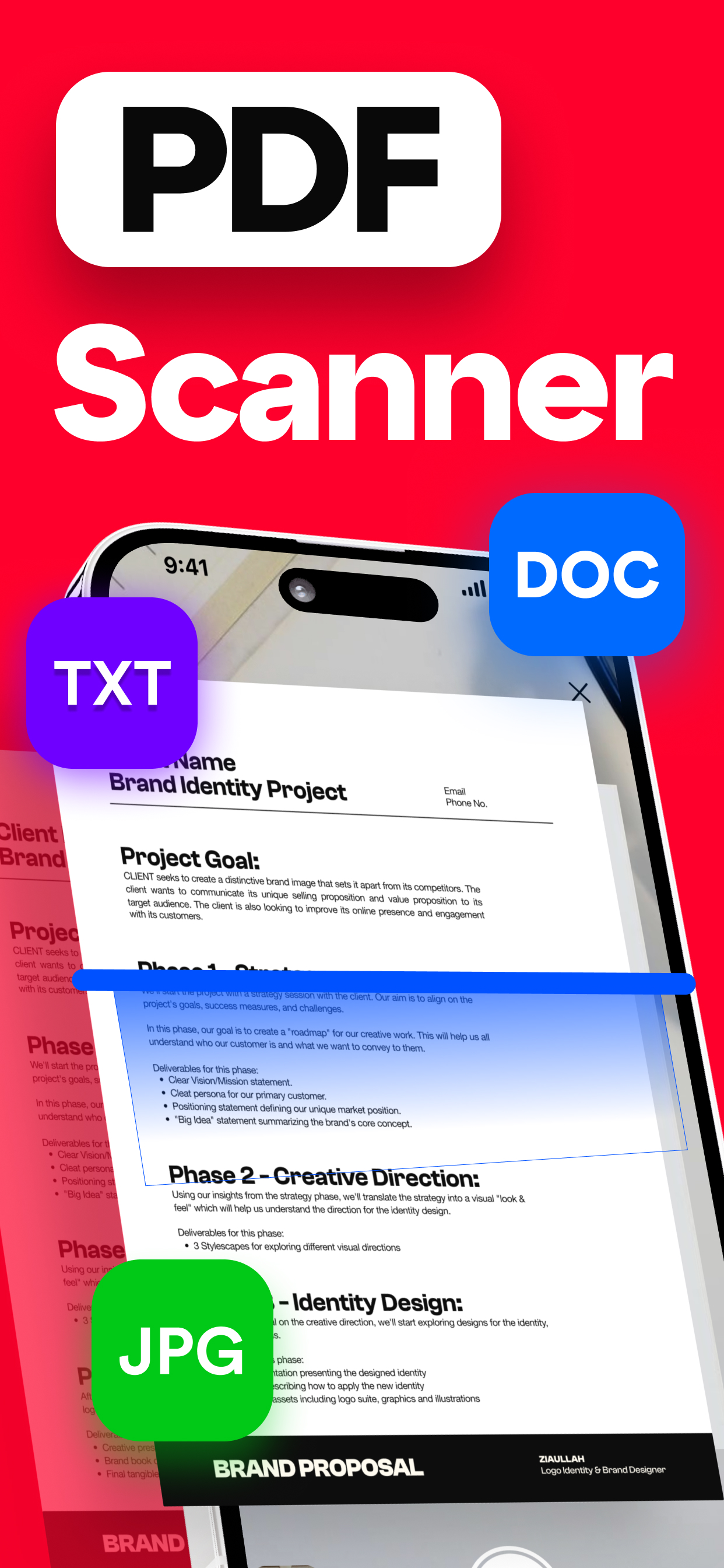 PDF Scanner: Scanning Document