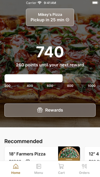 Mikey's Pizza To Go iPhone screenshot 1 - Food & Drink app