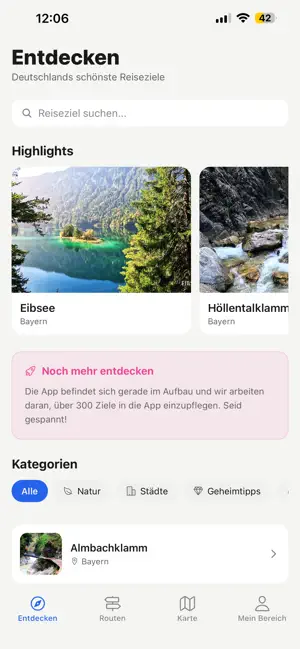 Top Reiseziele screenshot 1