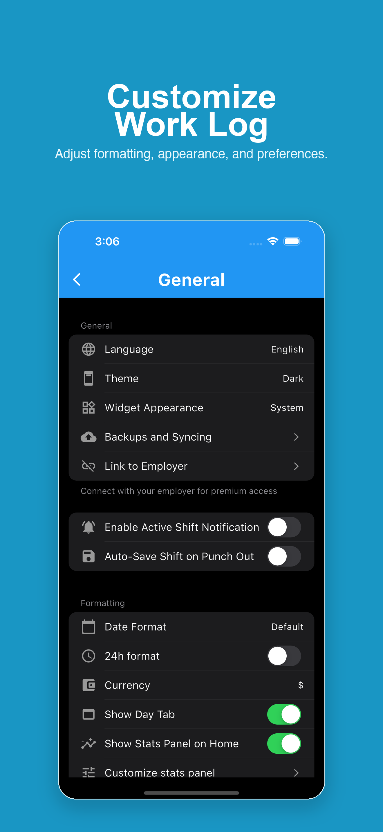 Work Log - Shift Tracker