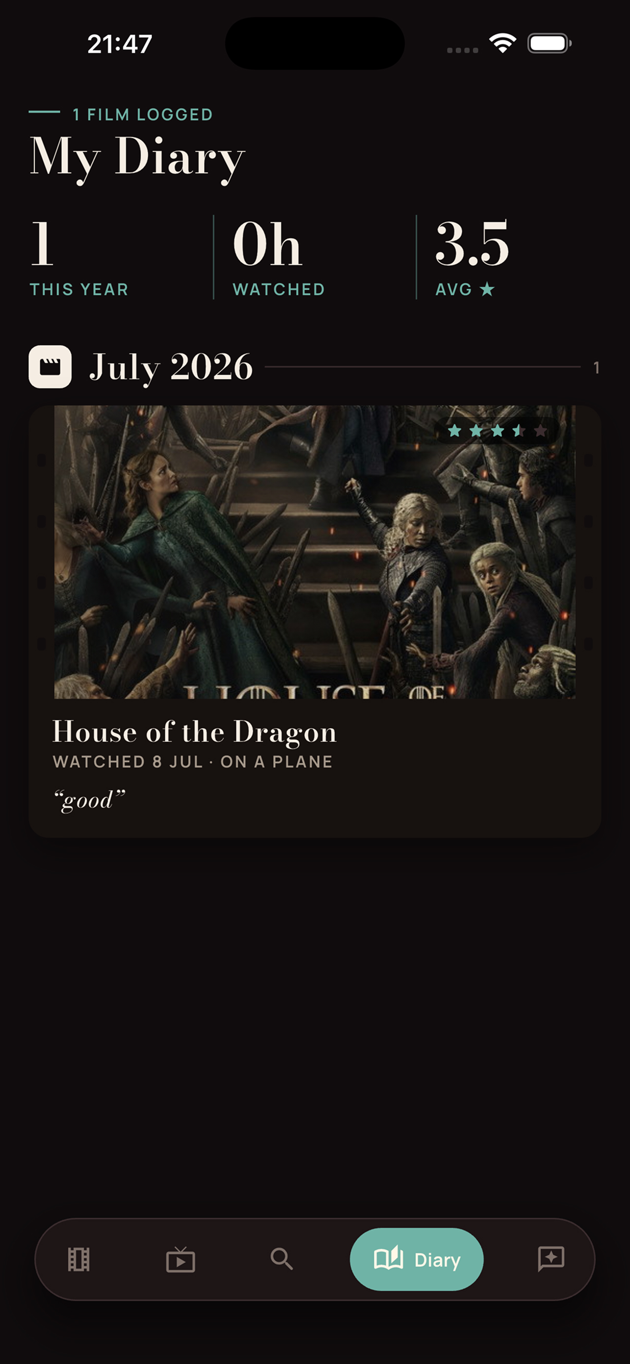 Cinlog: Movie & TV Diary screenshot 5