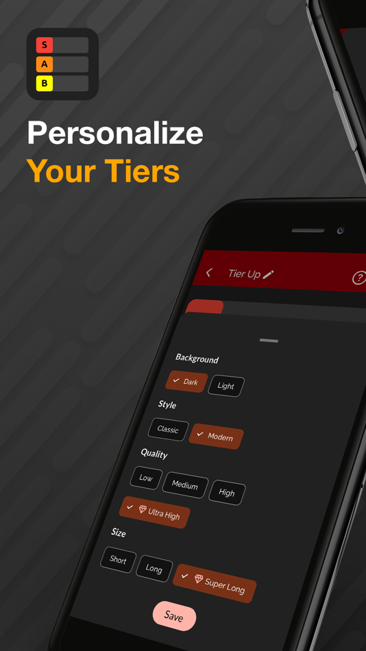 #2. Tier List Maker: TierUp Ranker (iOS) By: Prabhkirat Singh