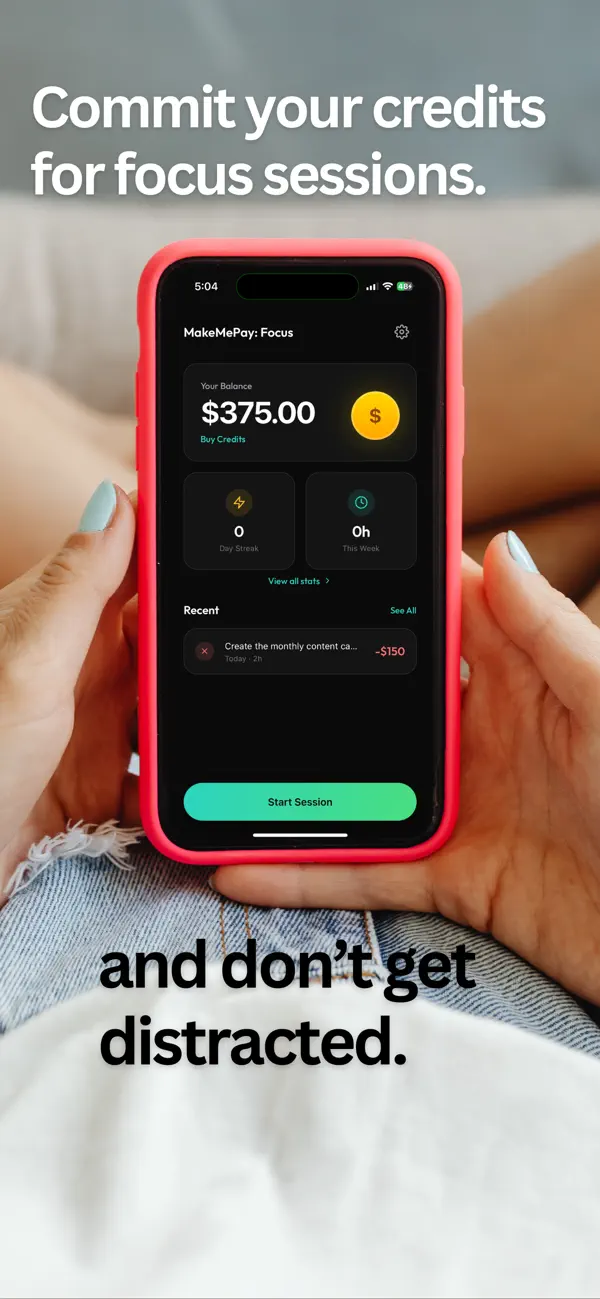 #2. MakeMePay: Focus Timer (iOS) โดย: Rishabh Arora