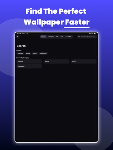 HD 4K Live Wallpapers iPad screenshot