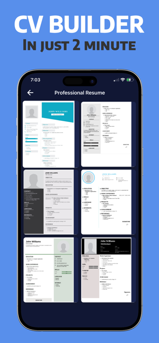 Resume Maker – CV Builder Screenshot 3 of 5