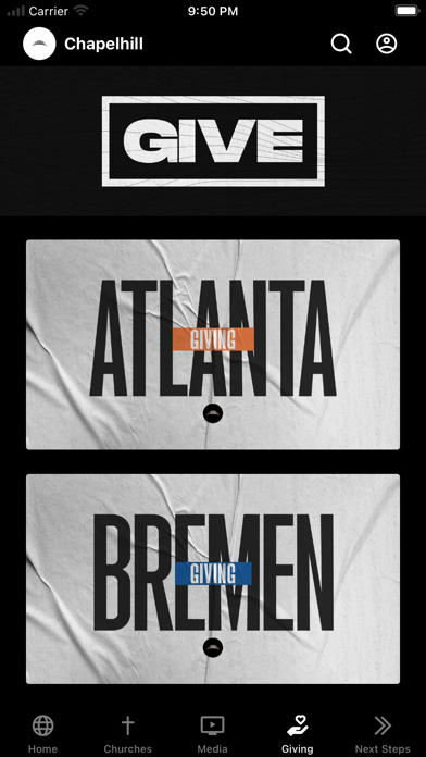 Chapelhill Church App Screenshot
