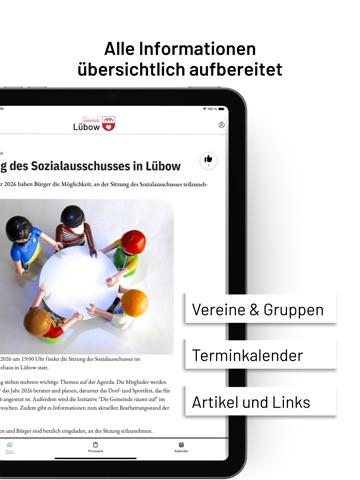 Lübow iPad screenshot