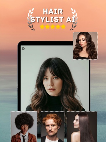 Hairstyles AI Makeover iPad screenshot