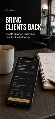 ChairBack: Barber Rebooking iPhone screenshot 5