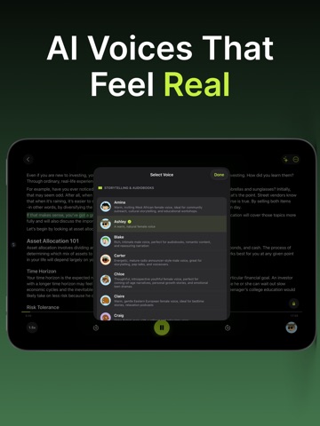 Text to Speech - Voice Leaf iPad screenshot
