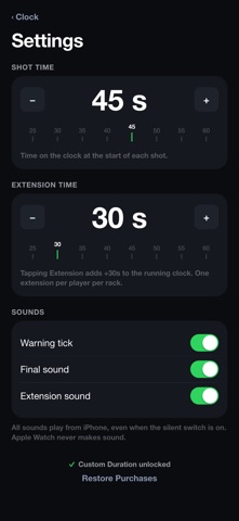 Pool Shot Clock by SoundOut Screenshot 5 of 6