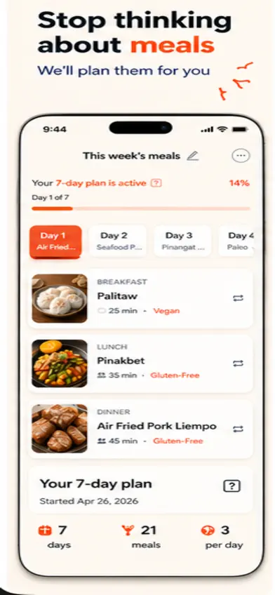 Hapag Meal Planner screenshot 1