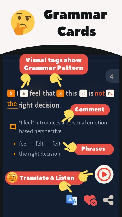Grammar flashcards - Metkagram
