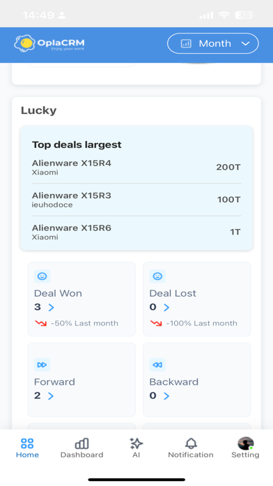 Opla CRM Pro Screenshot