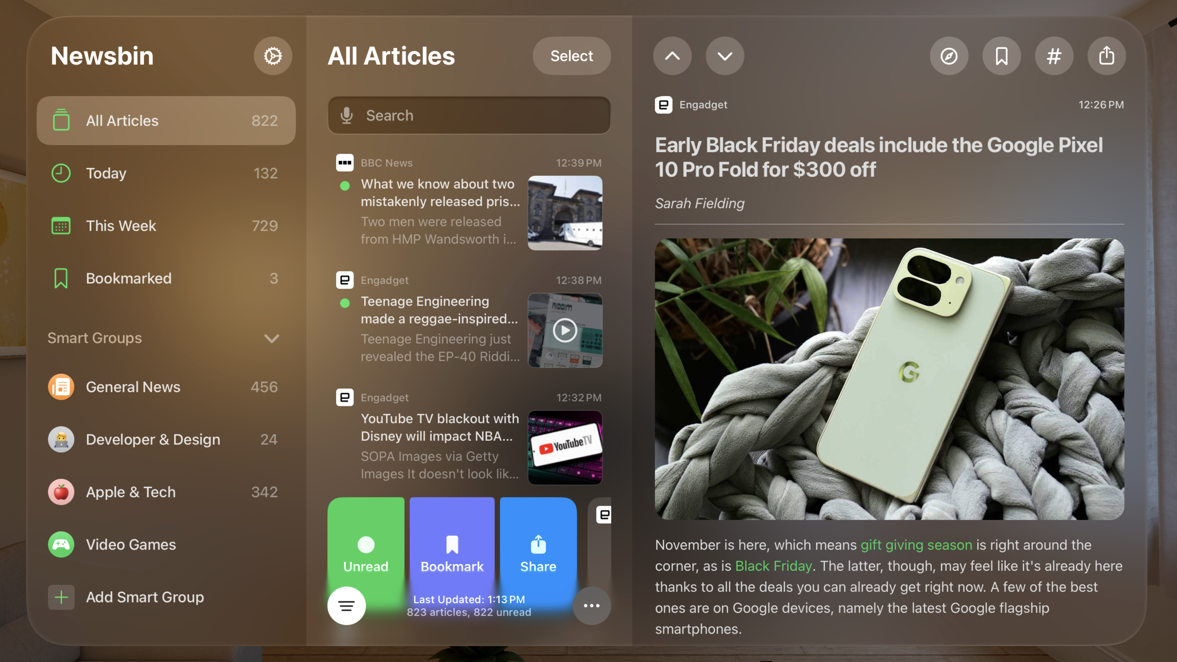 Newsbin: RSS Feed Reader screenshot 38