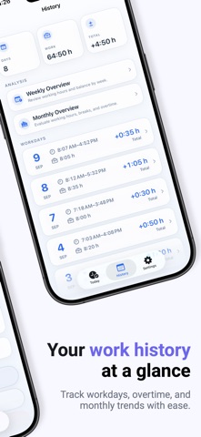 Nine-To-Five - Simple Worktime Screenshot 2 of 3