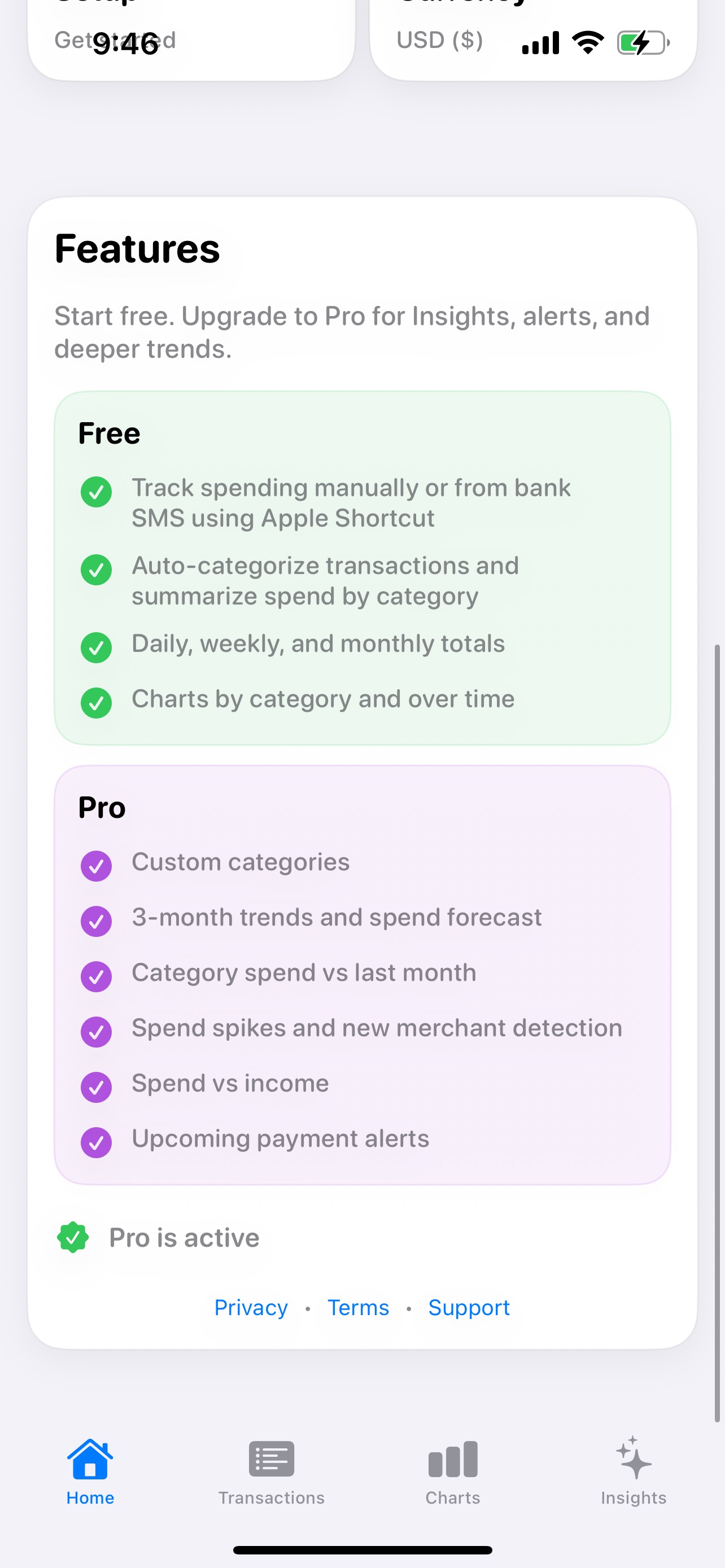 Screenshot 2 of Rizq: Spend Tracker