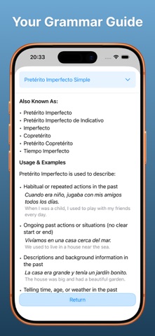 Verbooster Learn Spanish Verbs Screenshot 8 of 8