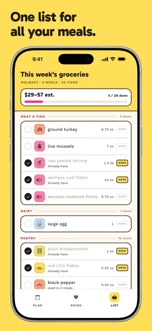 ChowWeek: Meal Planner screenshot 4