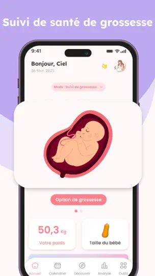 Capture d'écran de Ma Grossesse & Bébé sur iPhone 1