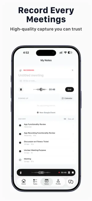 Dev Partner: Meeting Notes screenshot 1
