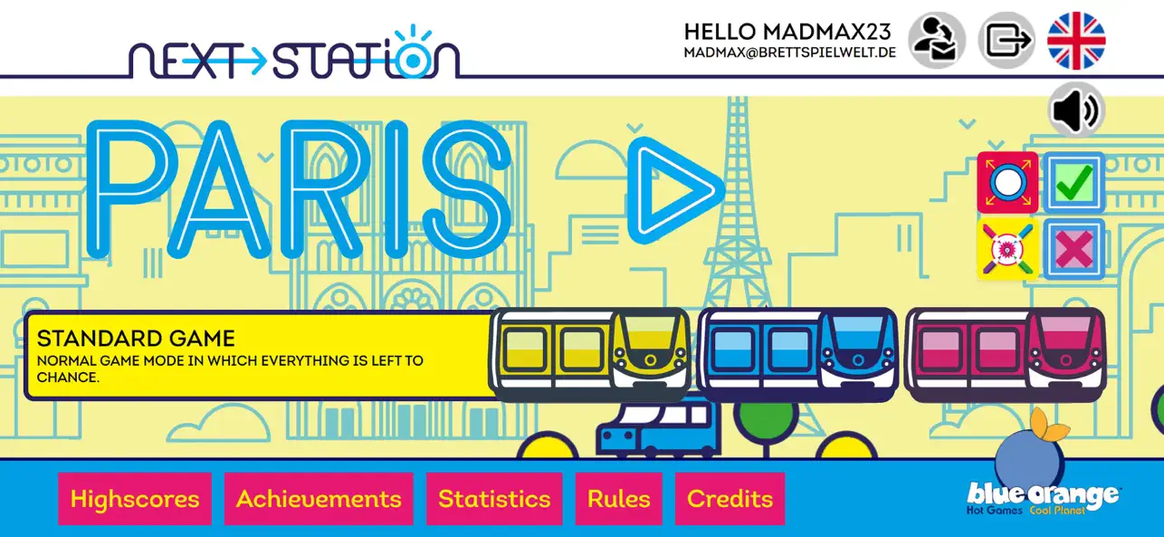 #1. Next Station - Paris (iOS) Bởi: BrettspielWelt