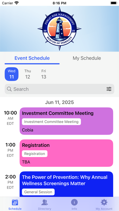 PRM Conference App 2025 screenshot