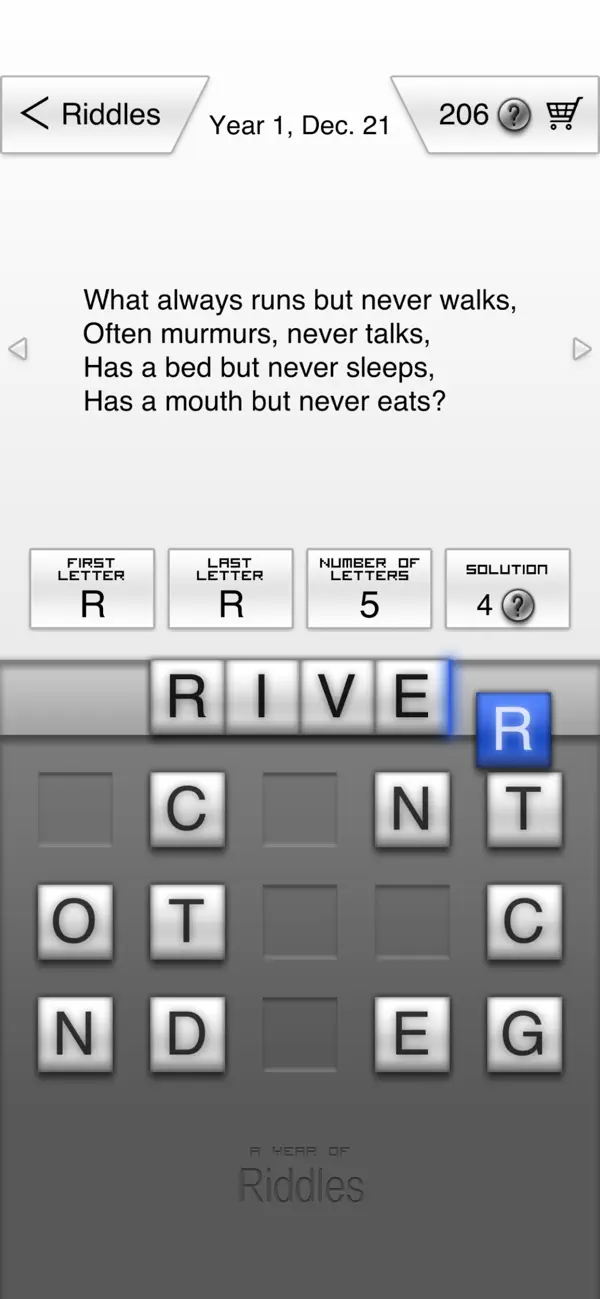 Screenshot #1 pour A Year of Riddles
