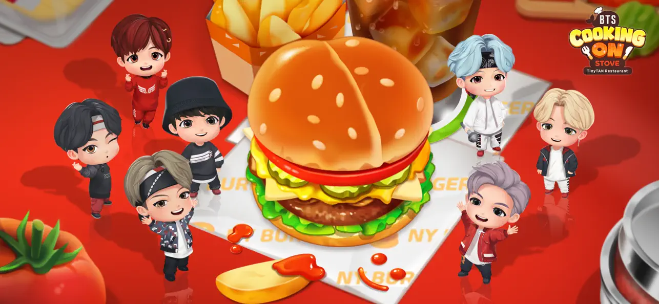 BTS Cooking On STOVE: TinyTAN iOS Mod IPA